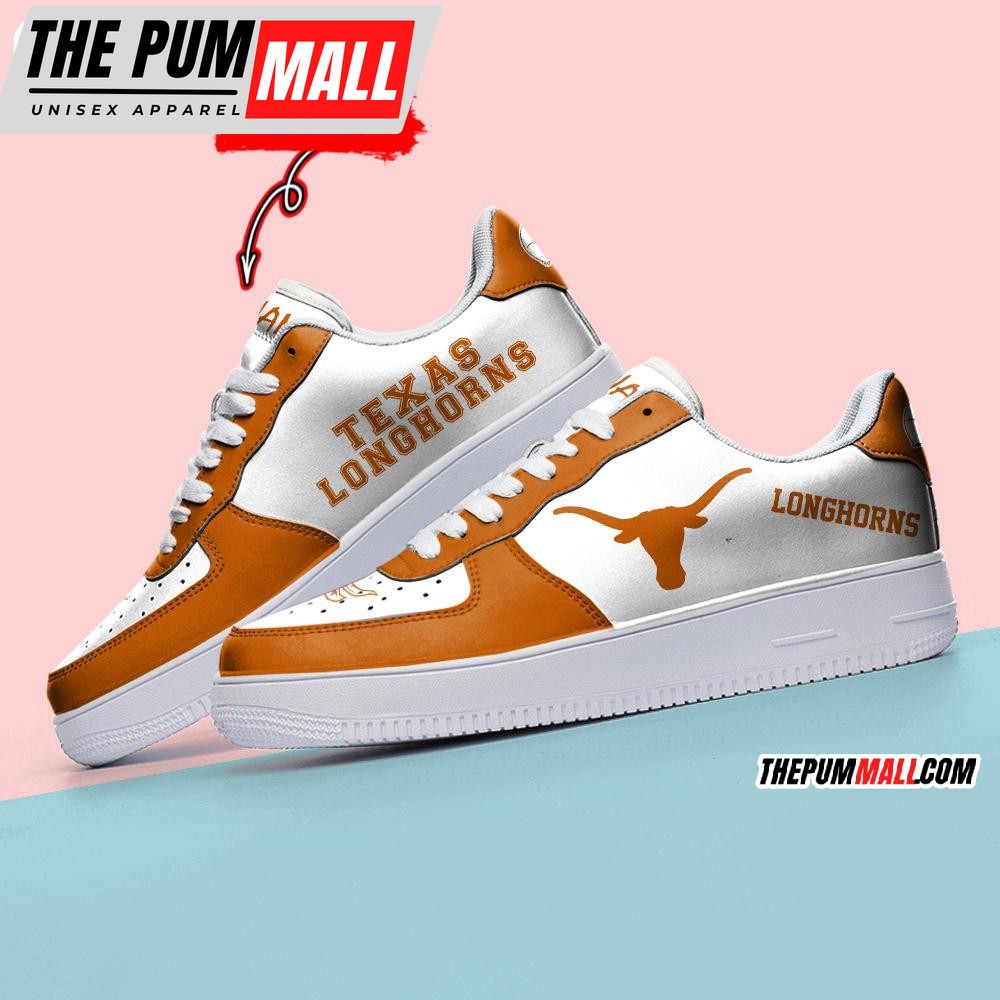 NCAA Texas Longhorns Sporty Air Force 1 Shoes Sneaker