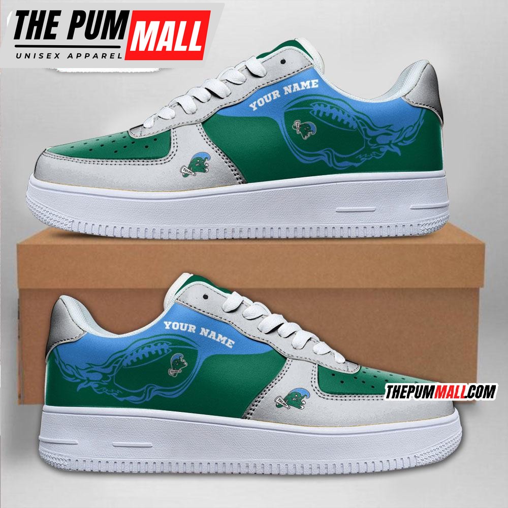 NCAA Tulane Green Wave Sporty Air Force 1 Shoes Sneaker