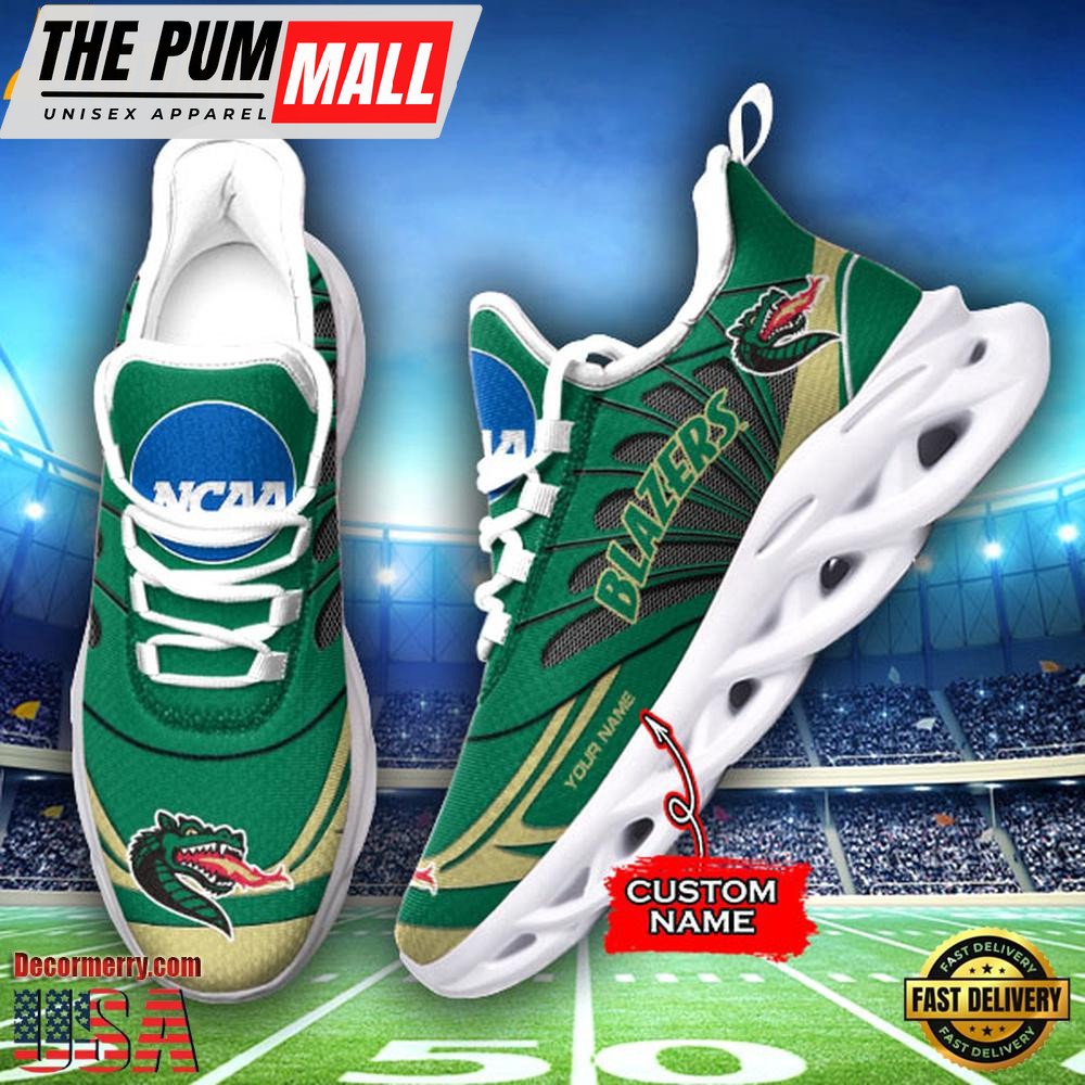 NCAA UAB Blazers Custom Name Design Max Soul Shoes Sneakers