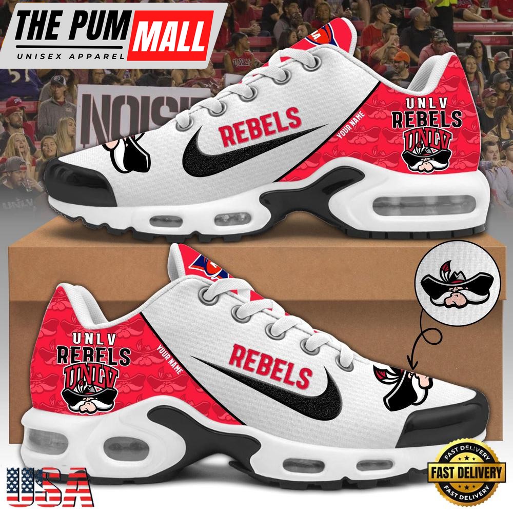 NCAA Unlv Rebels Football Mascot Symbol Custom Name New Design Air Max Plus Shoes