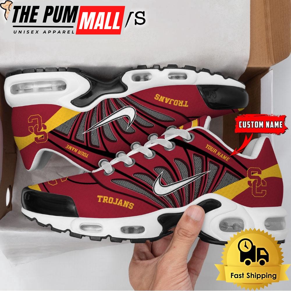 NCAA USC Trojans Sport Football Logo Custom Air Max Plus Shoes