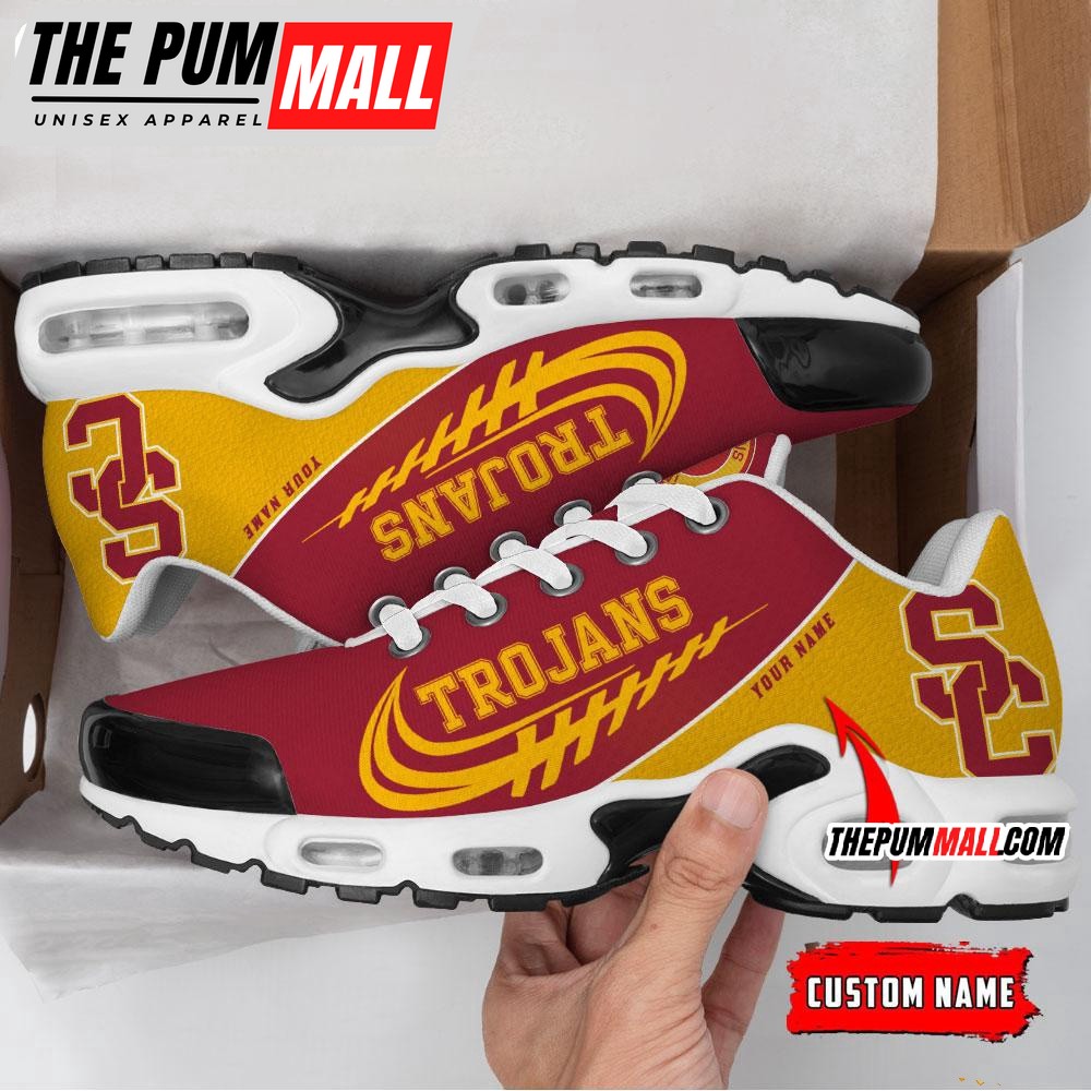 NCAA USC Trojans Sport Team Custom Air Max Plus Shoes