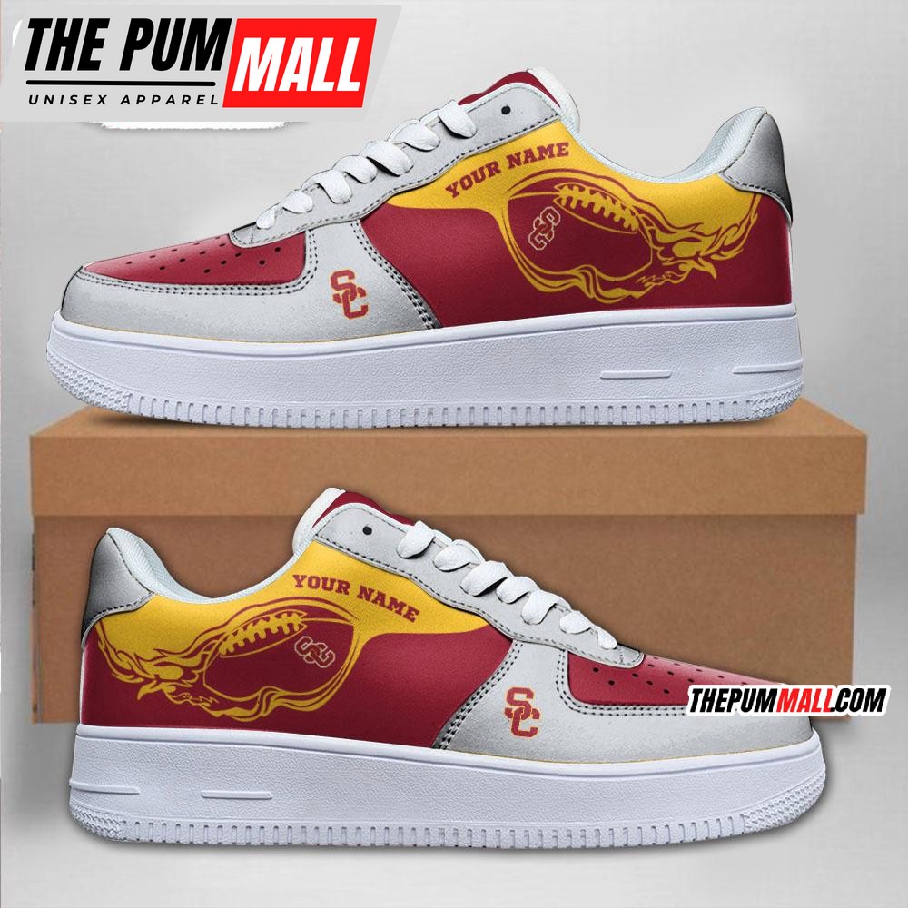 NCAA USC Trojans Sporty Air Force 1 Shoes Sneaker