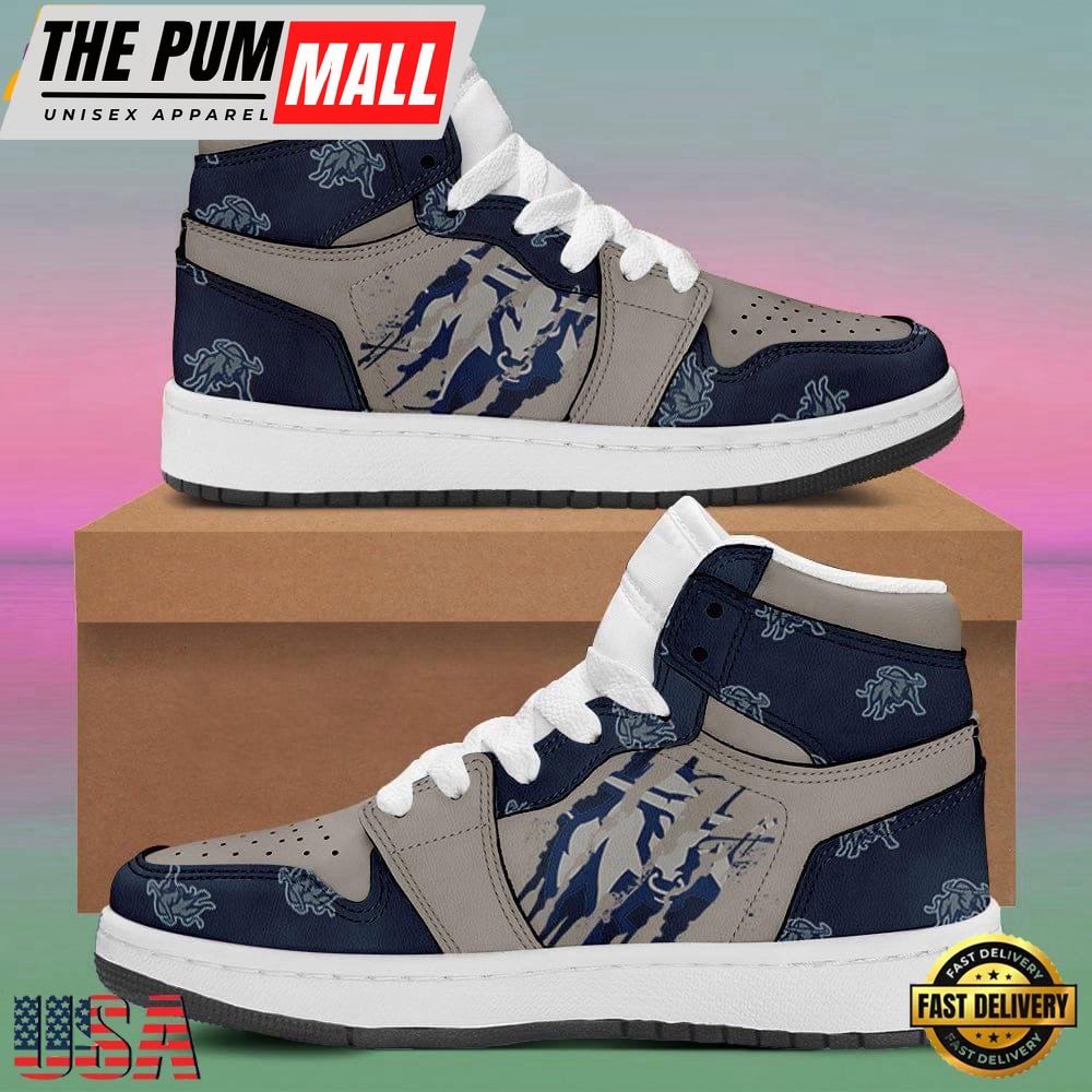 NCAA Utah State Aggies Logo Air Jd 1 High Sneakers For Men Women