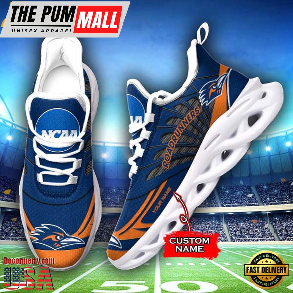 NCAA UTSA Roadrunners Custom Name Design Max Soul Shoes Sneakers