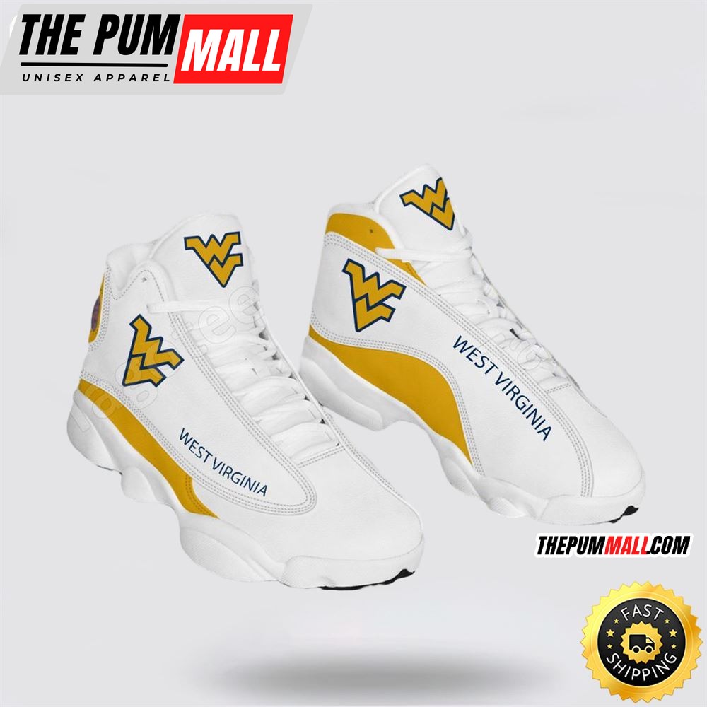 NCAA West Virginia Air Jd 13 Printed Logo JD 13