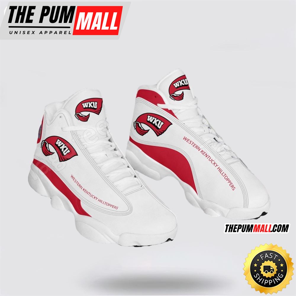 NCAA Western Kentucky Hilltoppers Air Jd 13 Printed Logo JD 13