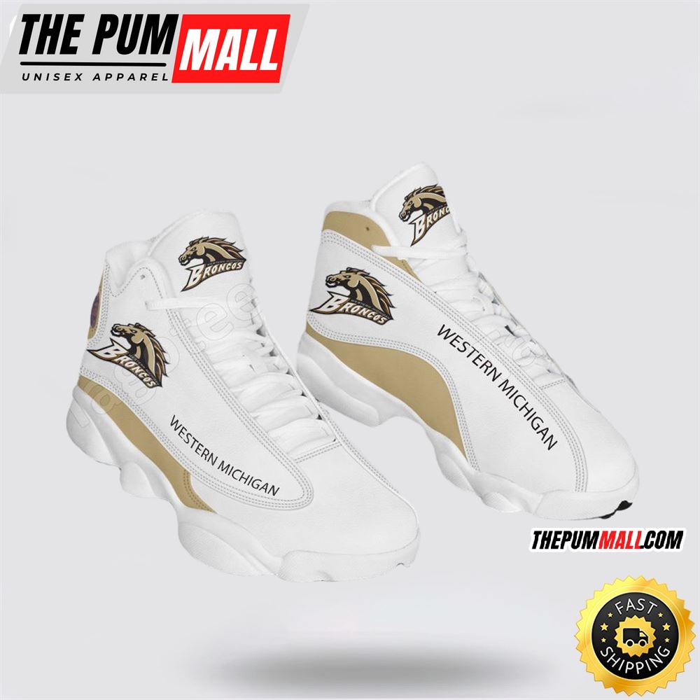 NCAA Western Michigan Air Jd 13 Printed Logo JD 13