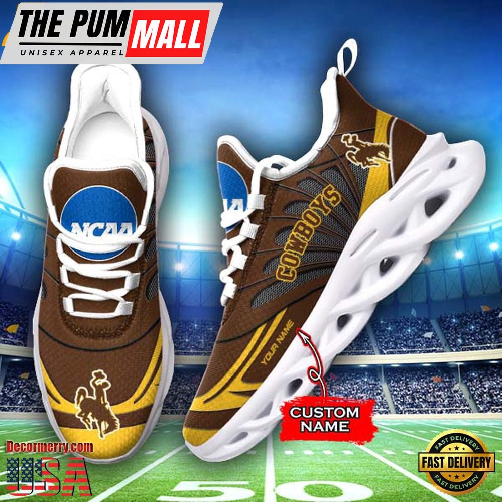 NCAA Wyoming Cowboys Custom Name Design Max Soul Shoes Sneakers