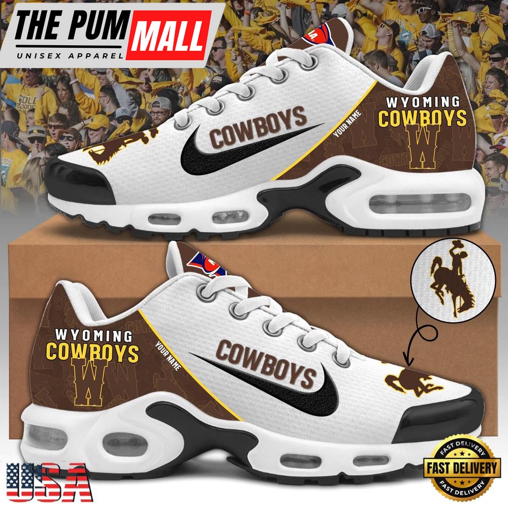 NCAA Wyoming Cowboys Football Mascot Symbol Custom Name New Design Air Max Plus Shoes
