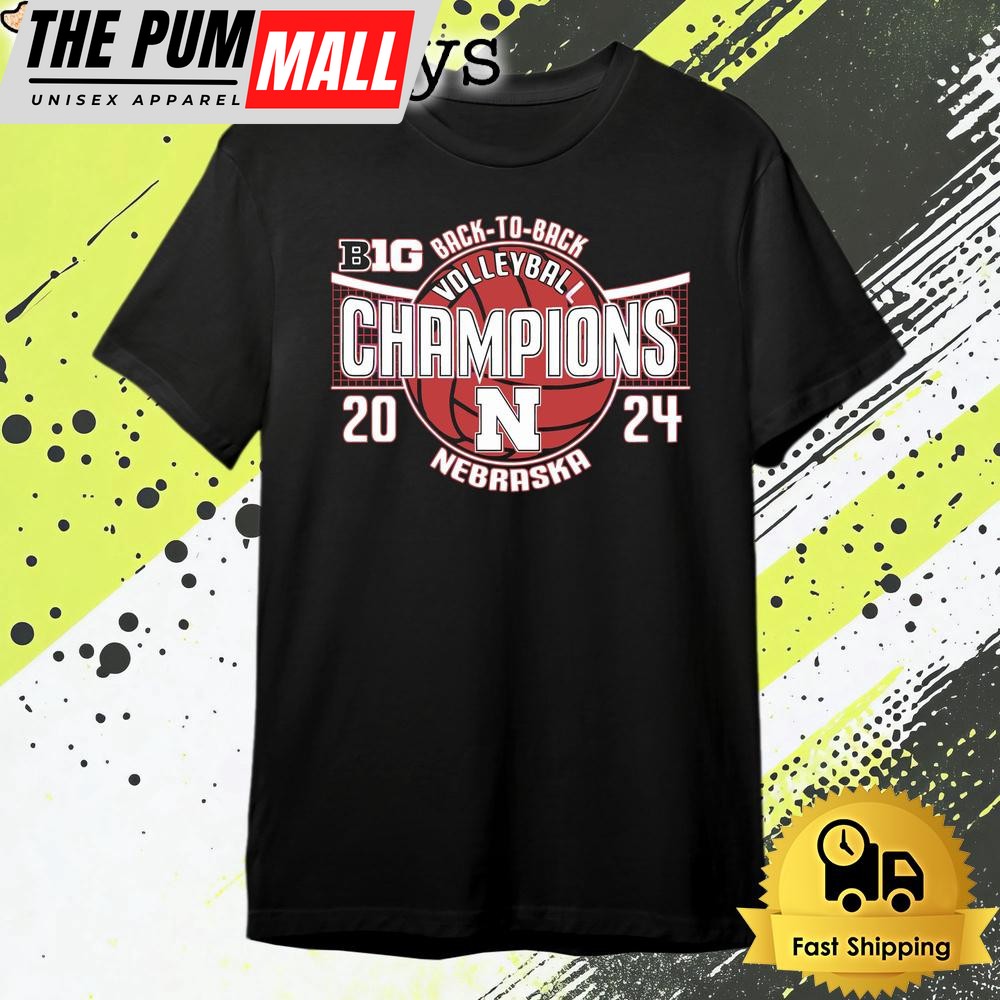 Nebraska Cornhuskers Volleyball Back To Back Champions T Shirt