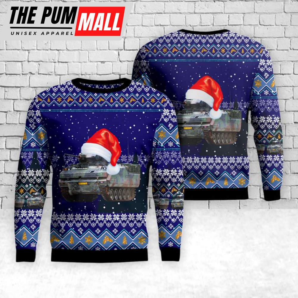 Netherlands Army YPR-765 Christmas Sweater: Unique 3D Gift for Xmas