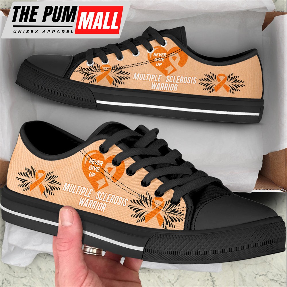 never-give-up-multiple-sclerosis-shoes-warrior-low-top-shoes-best-gift-for-men-p07derg2 Never Give Up Multiple Sclerosis Shoes Warrior Low Top Shoes – Best Gift For Men And Women
