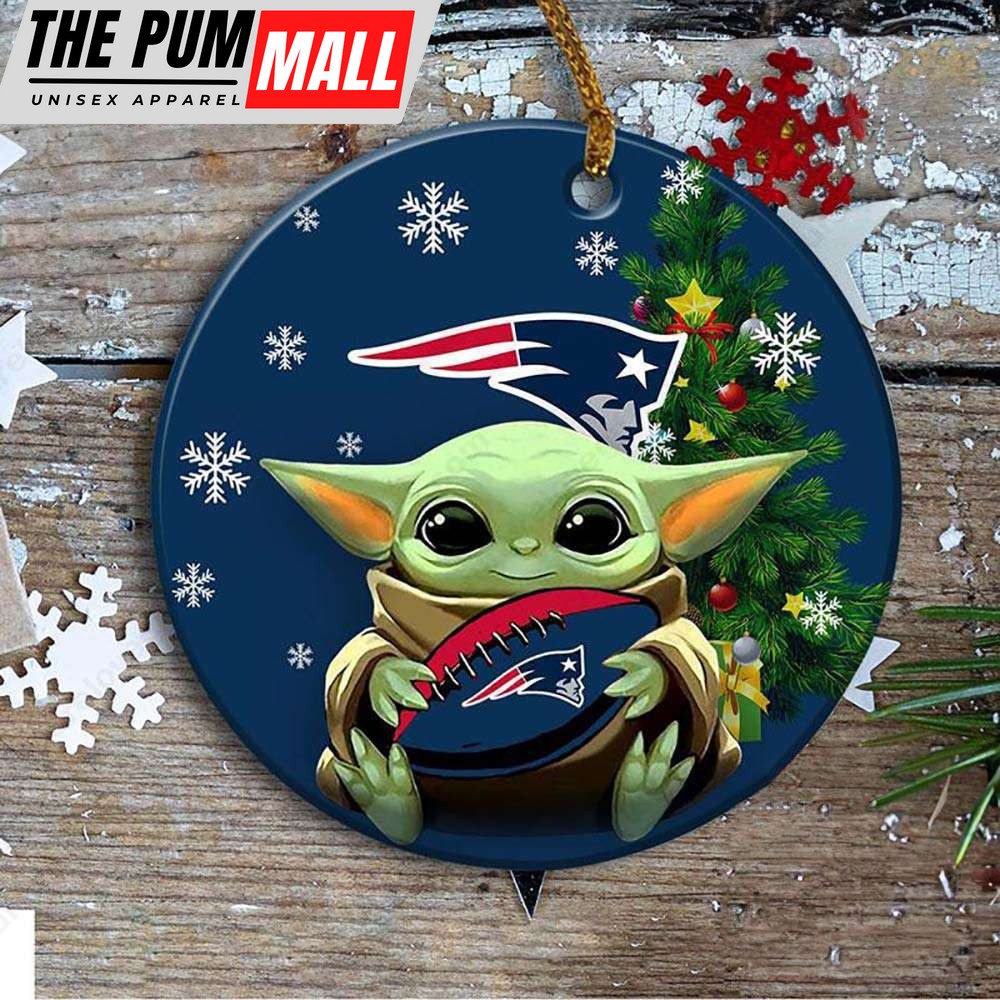 New England Patriots Baby Yoda Ornament Christmas Tree Decorations NFL Gifts Limited Edition