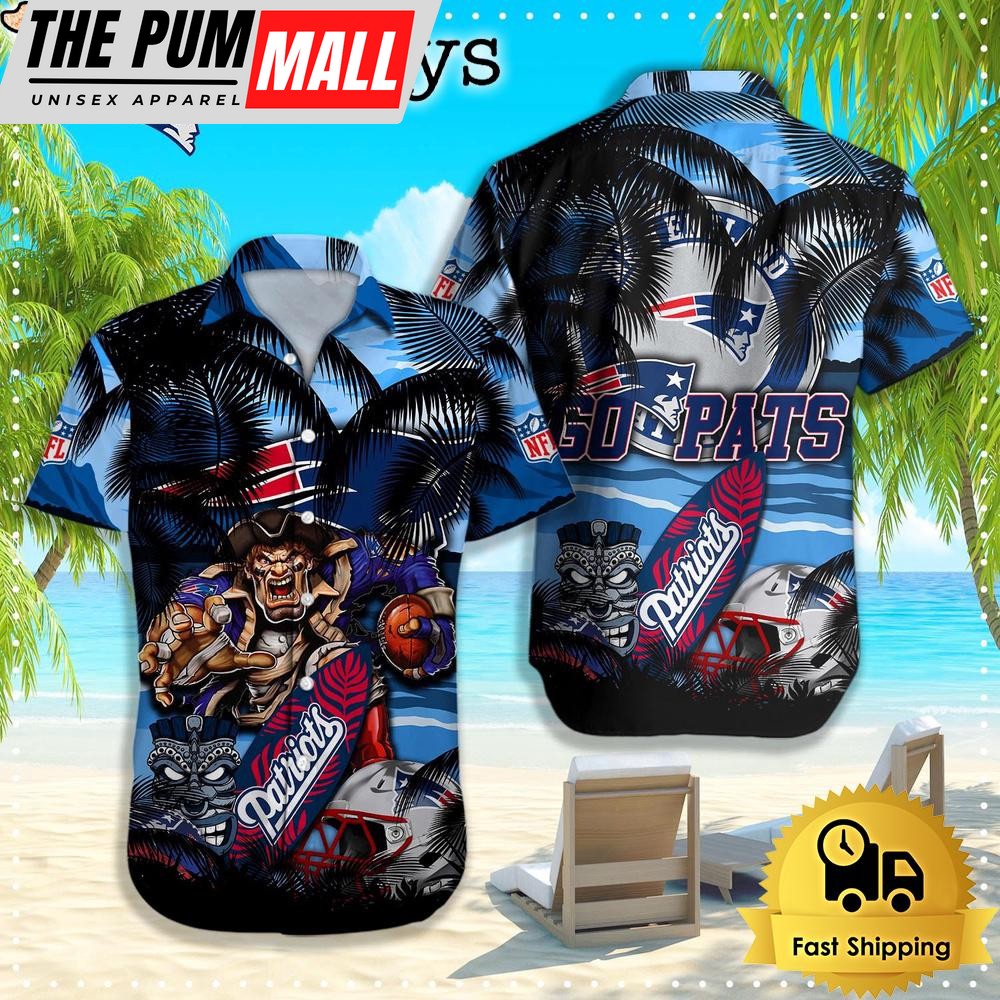 New England Patriots Hawaiian Shirt, NFL Aloha Shirt For Football Fans