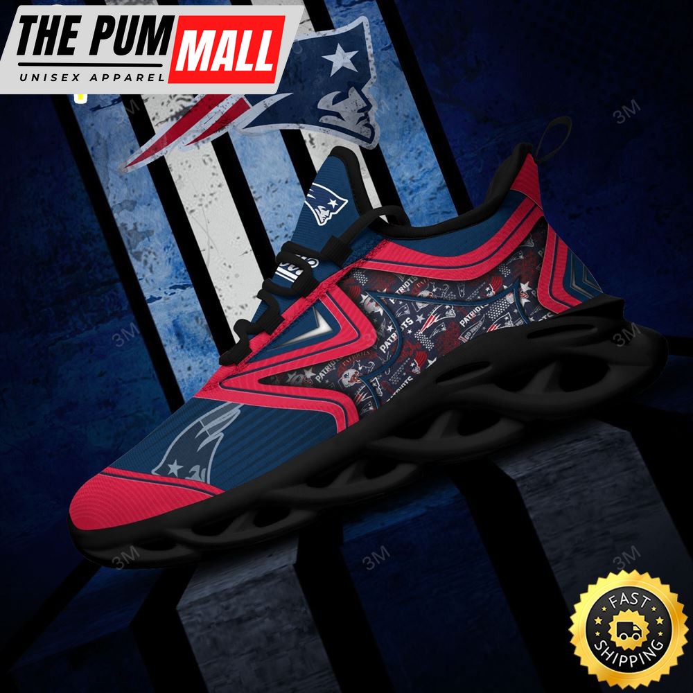New England Patriots NFL Clunky Shoes Running Adults Sports Sneakers Gift For Football