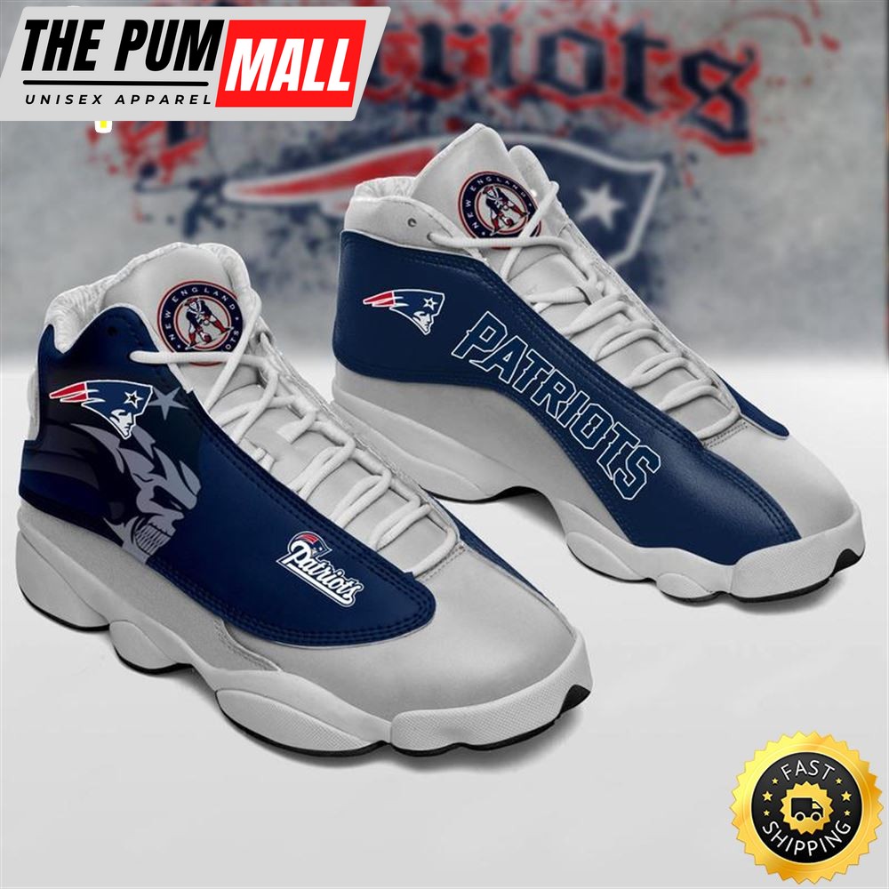 New England Patriots Nfl Ver 3 Air Jd 13 Sneaker