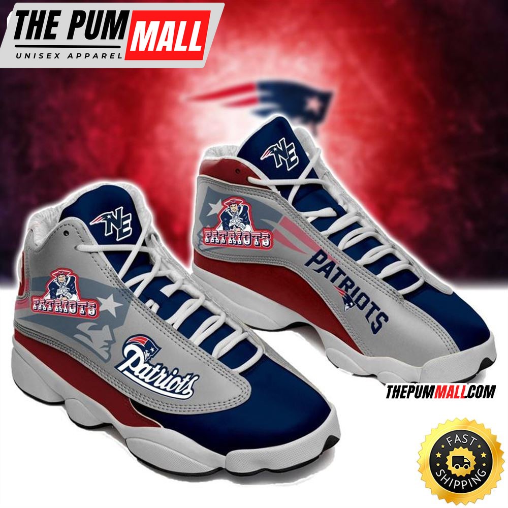 New England Patriots Nfl Ver 4 Air Jd 13 Sneaker