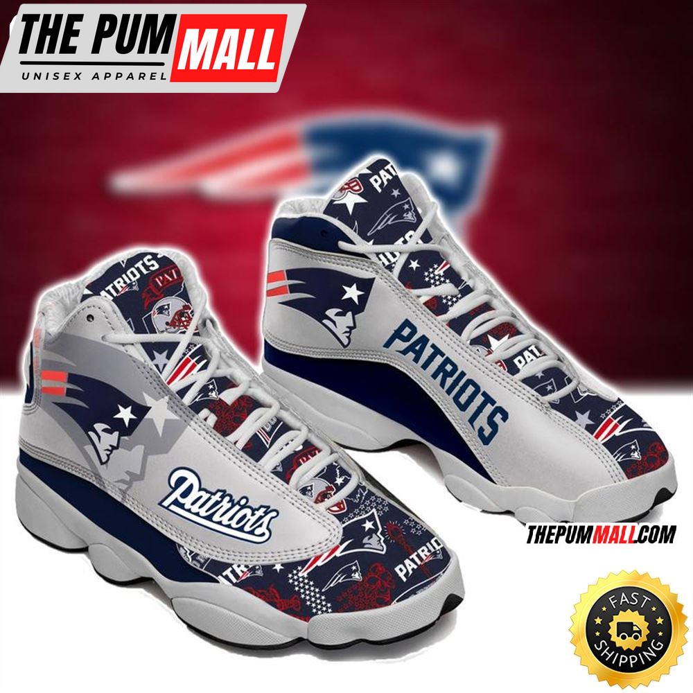 New England Patriots Nfl Ver 9 Air Jd 13 Sneaker