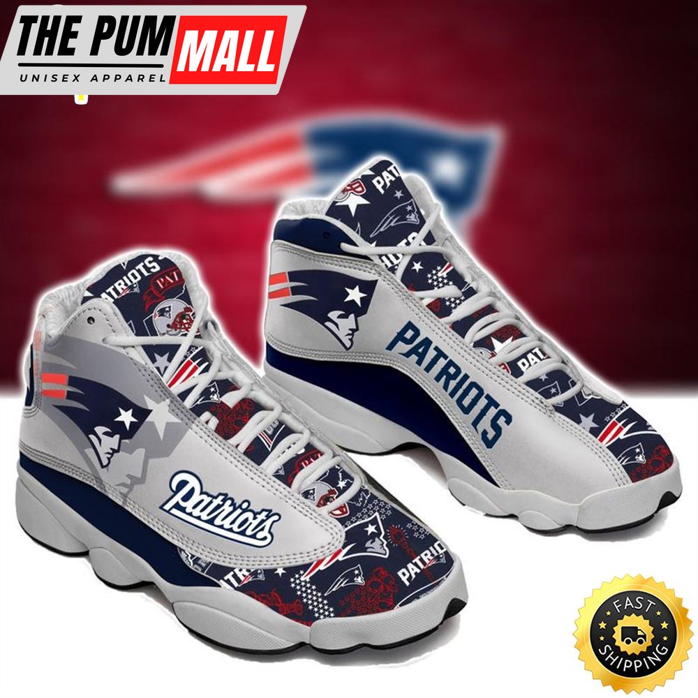 New England Patriots Nfl Ver 9 Air Jd 13 Sneaker