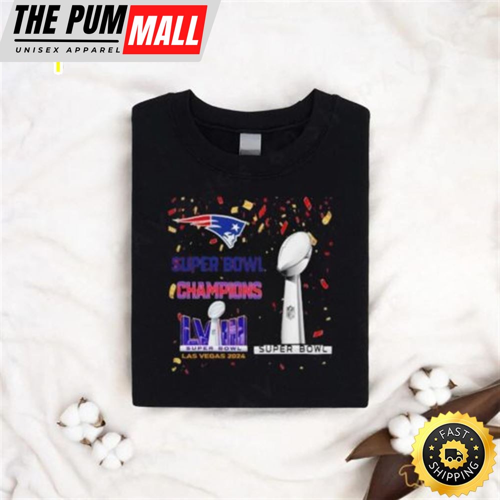 New England Patriots Super Bowl Champions Lviii Las Vegas 2025 Shirt