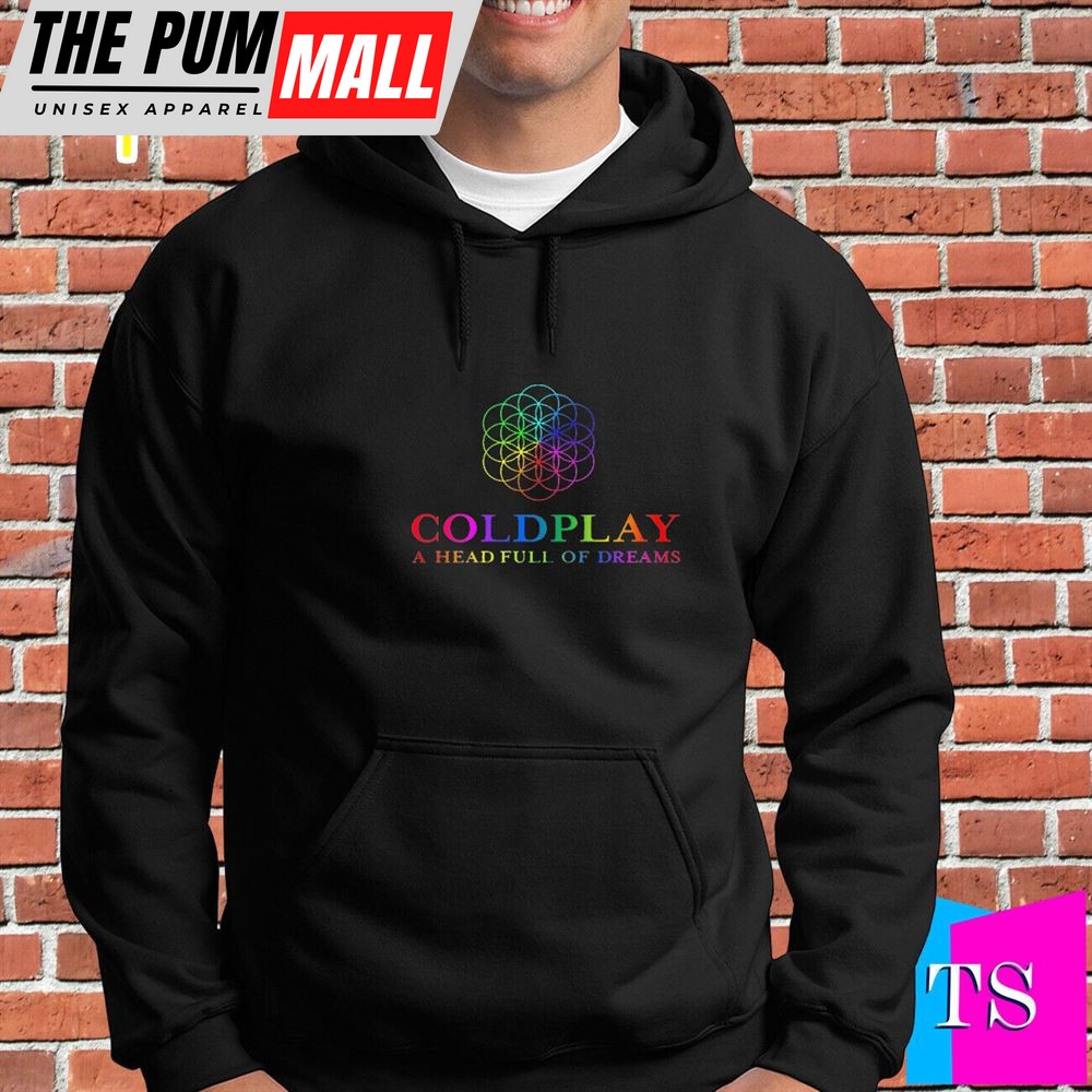 New Hoodie Sweatshirts Coldplay Head Full Of Dreams Logo Black Shirt