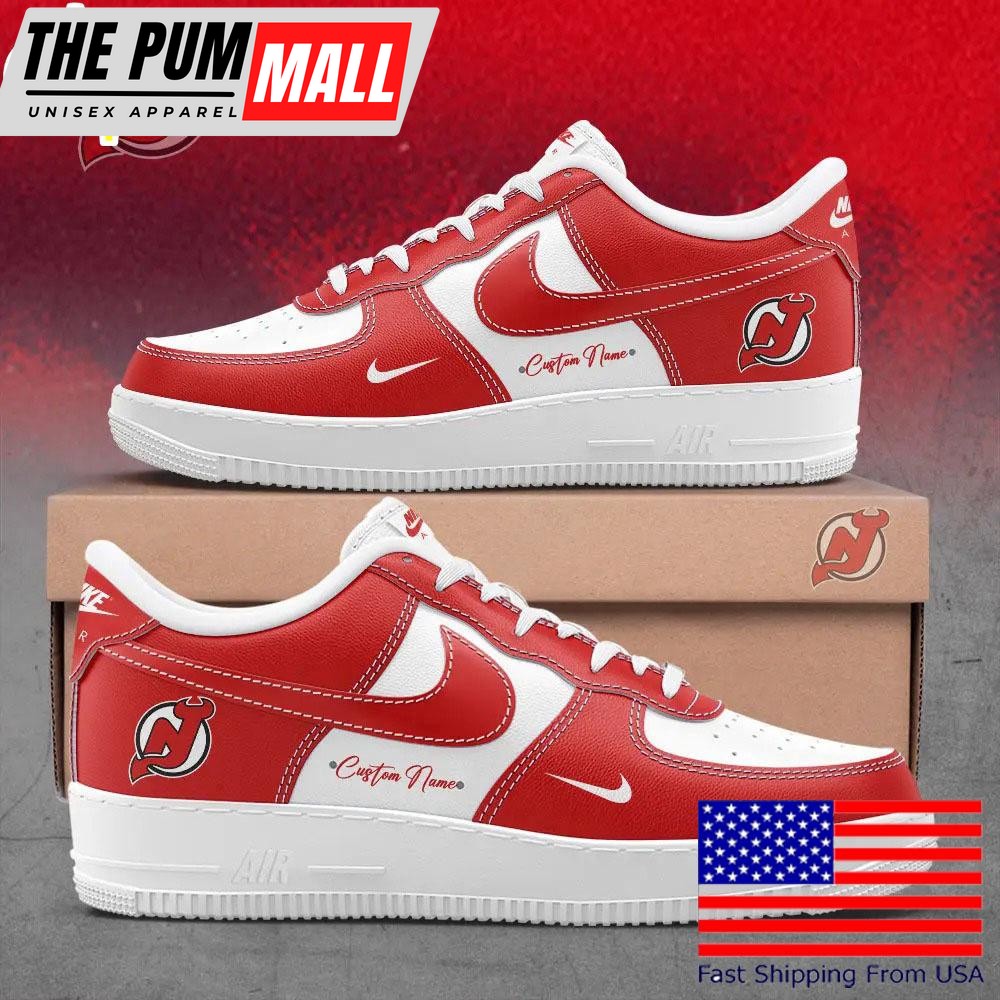 New Jersey Devils Custom Name For Fans Air Force 1 Shoes, Best Sneakers For Walking