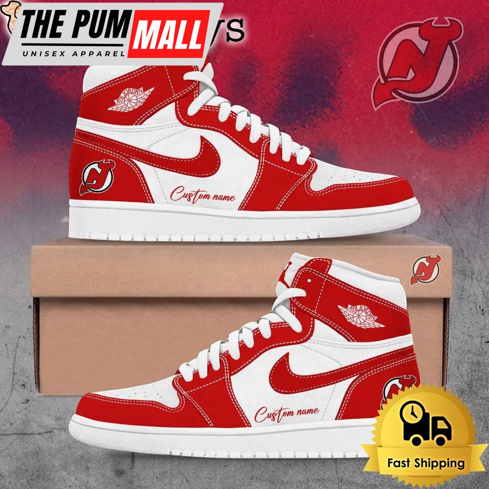 New Jersey Devils Custom Name For Fans Air Jd 1 Shoes