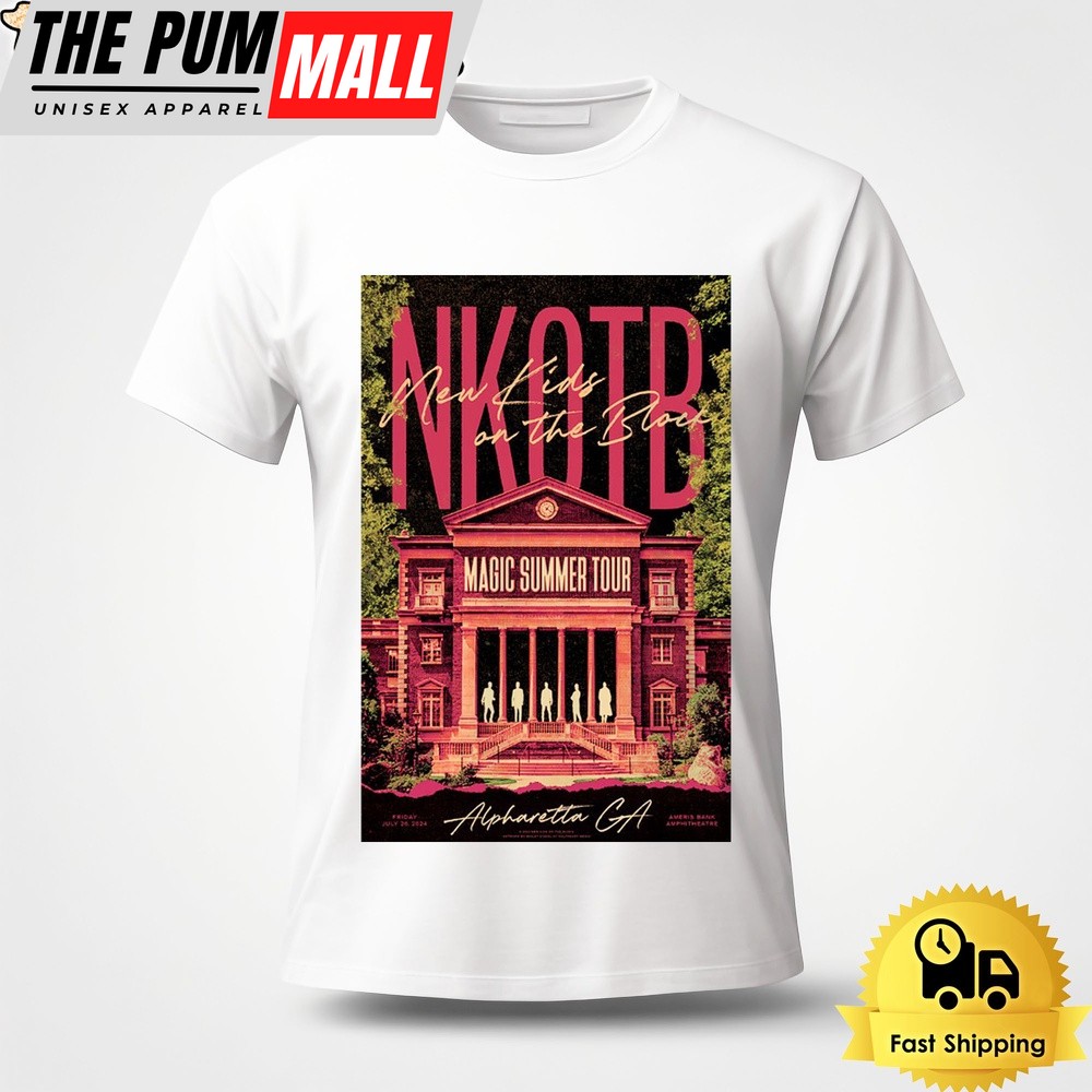 New Kids On The Block At Ameris Bank Amphitheatre In Alpharetta GA On July 26 2024 Unisex T-Shirt