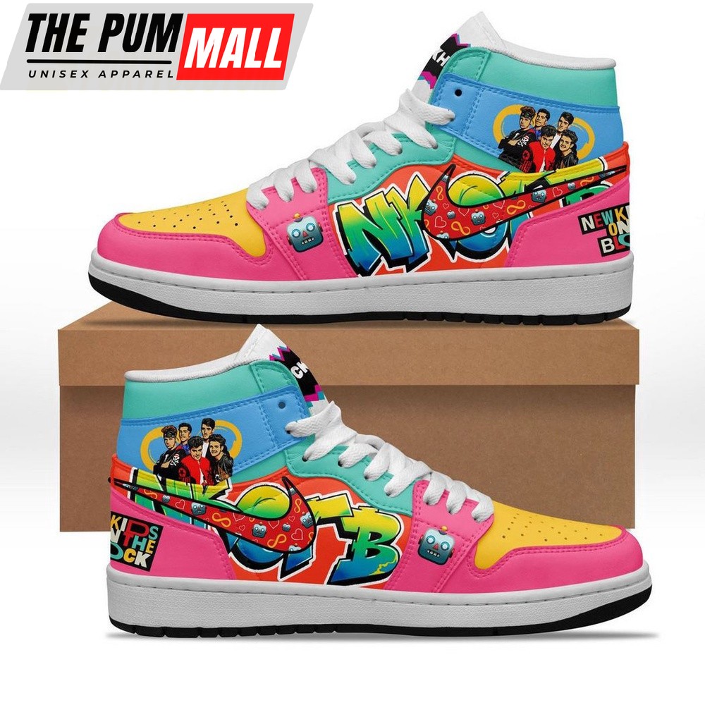 New Kids On The Block Blockhead Air Jd 1 Hightop Shoes