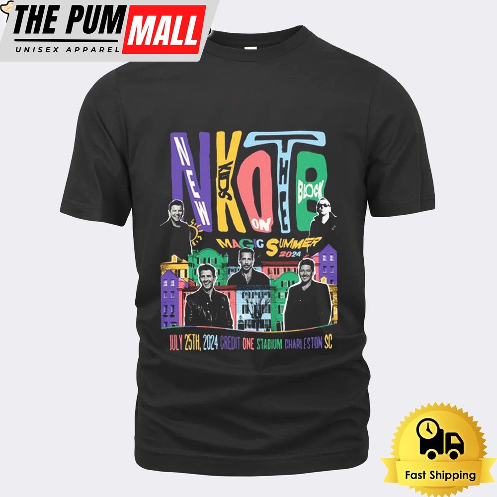 New Kids On The Block Concert At Charleston SC On July 2024 Unisex T-Shirt