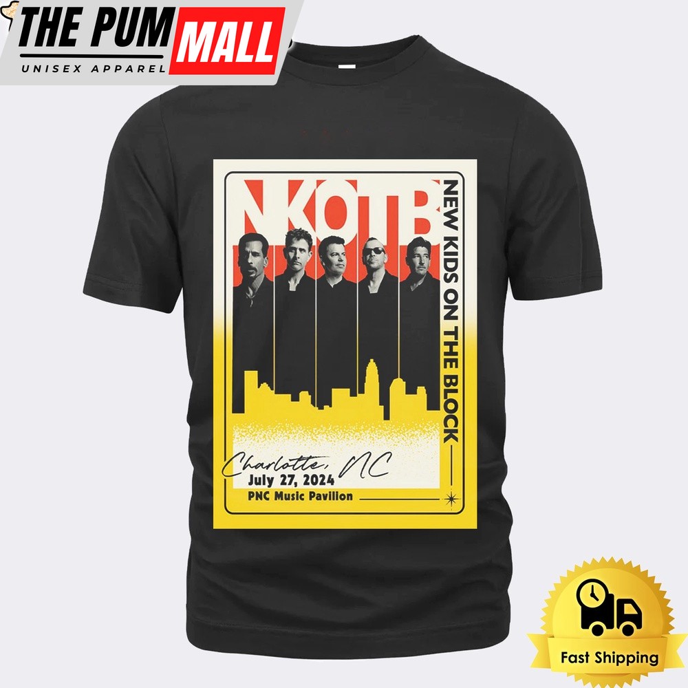 New Kids On The Block Live At PNC Music Pavilion In Charlotte NC On July 27 2024 Unisex T-Shirt