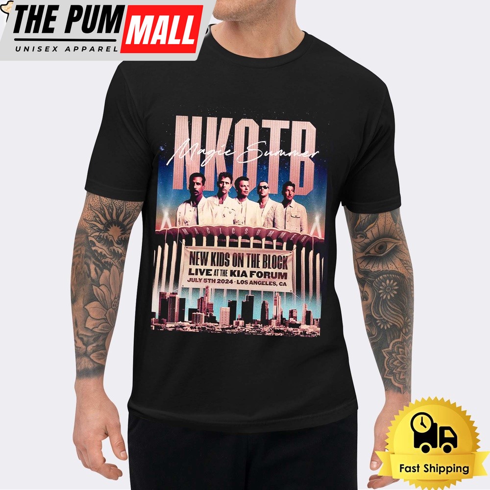 New Kids On The Block Live At The Kia Forum 2024 Los Angeles CA Unisex T-Shirt