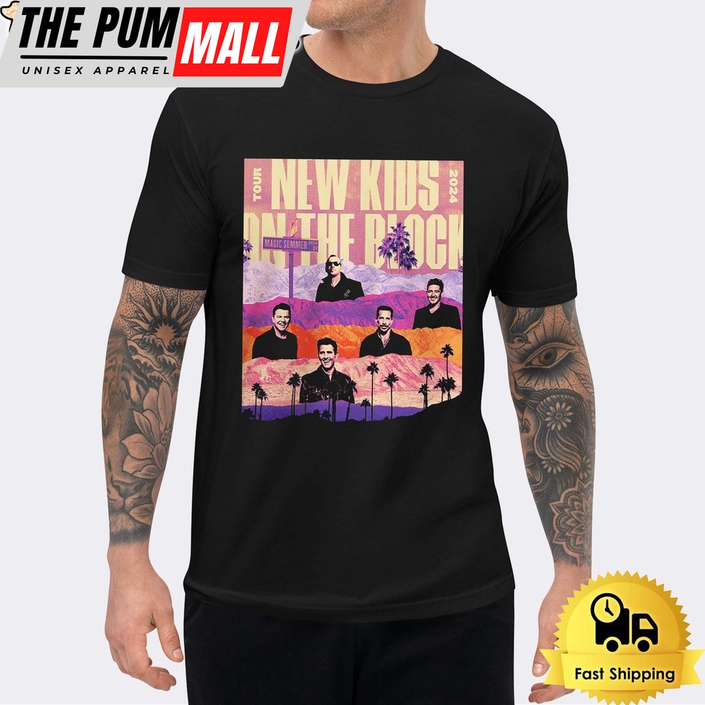 New Kids On The Block Magic Summer 2024 Palm Desert Event In CA Unisex T-Shirt