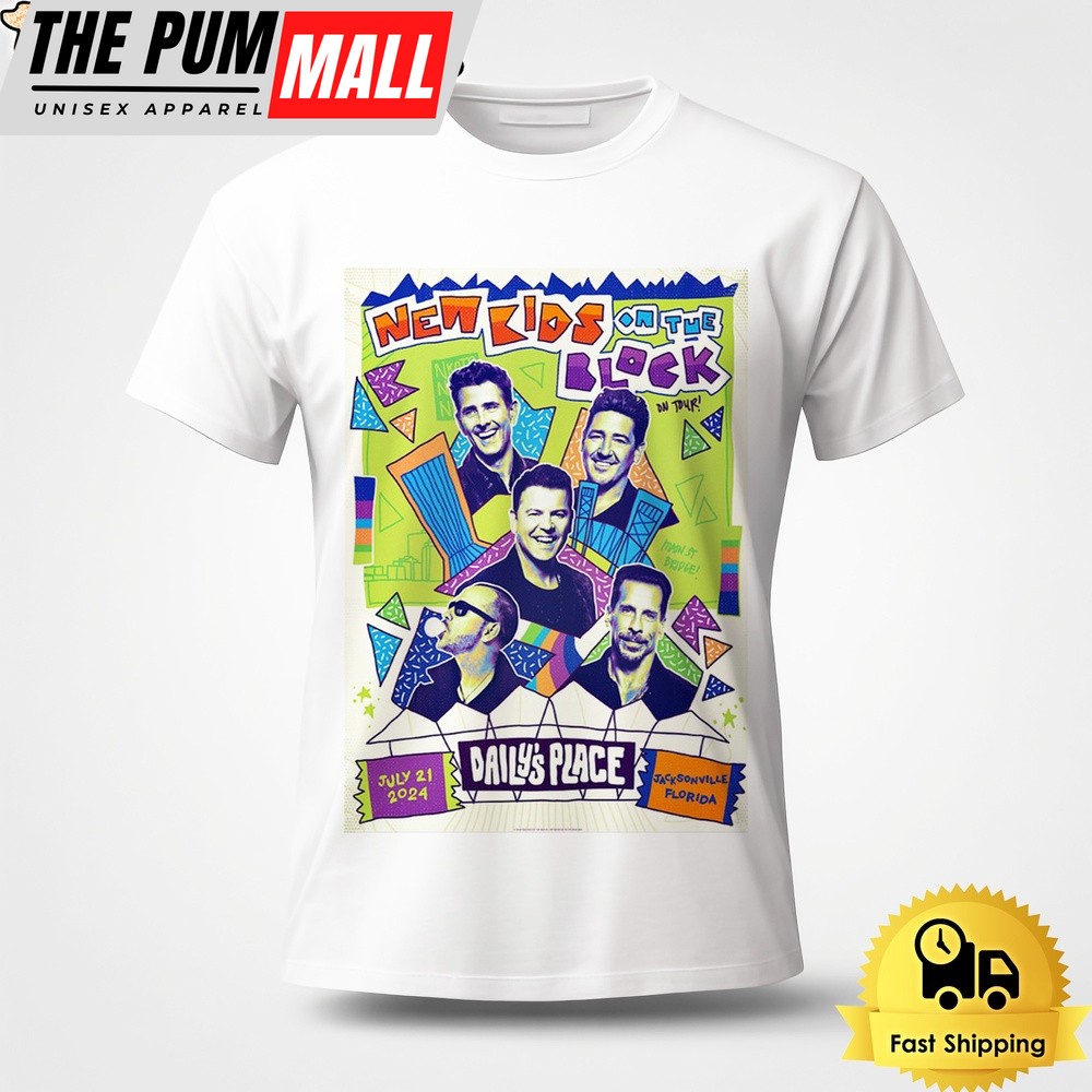 New Kids On The Block Tour In Jacksonville FL July 21 2024 Unisex T-Shirt
