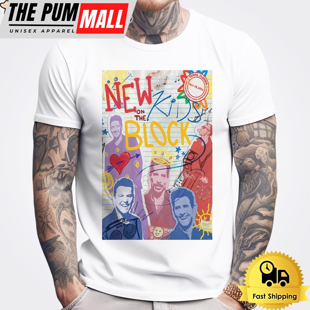 New Kids On The Block Tour In Tampa FL On July 19 2024 Unisex T-Shirt