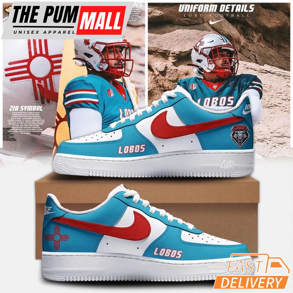 New Mexico Lobos The Turquoise Uniform Air Force 1 Shoes