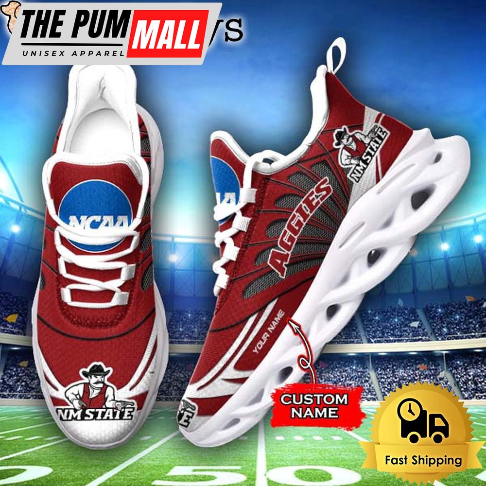New Mexico State Aggies NCAA Custom Max Soul Shoes Sneakers