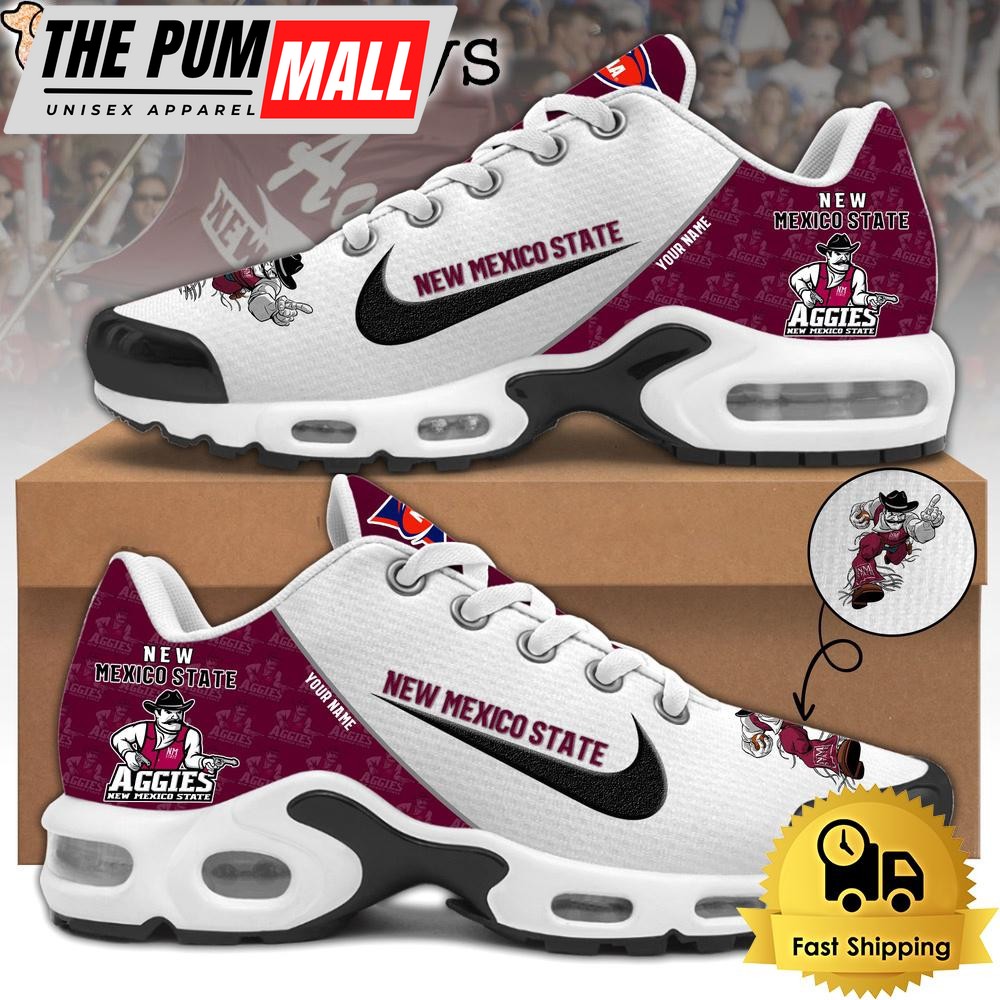 New Mexico State Football Mascot Symbol Custom Air Max Plus Shoes