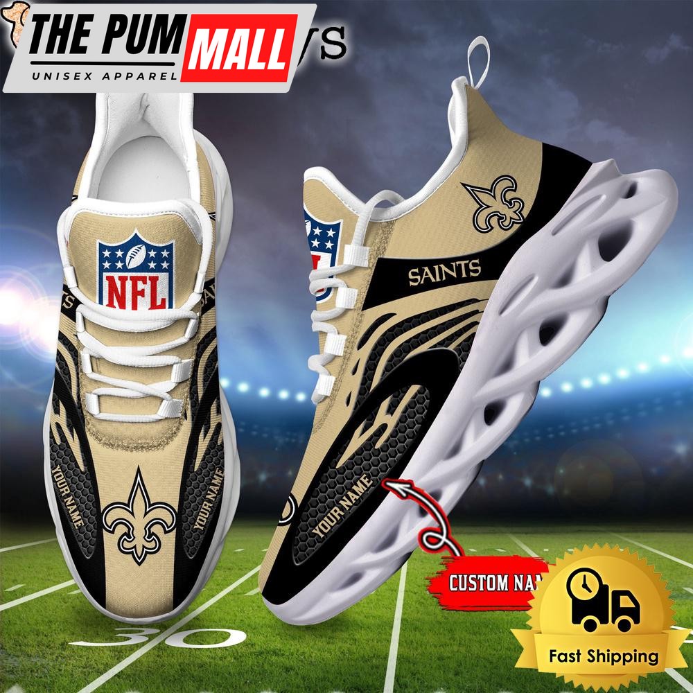 New Orleans Saints Custom Max Soul Shoes
