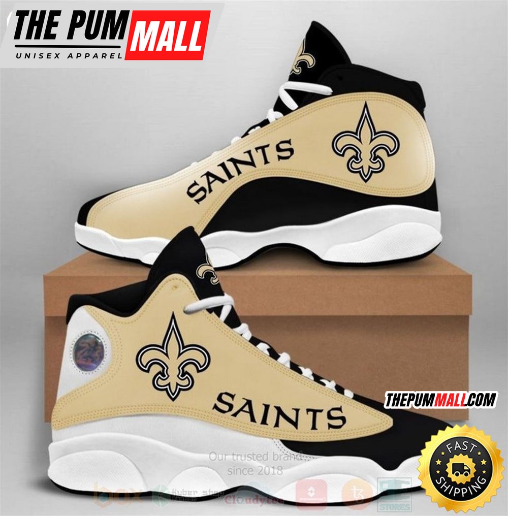 New Orleans Saints Nfl Air Jd 13 Shoes 4