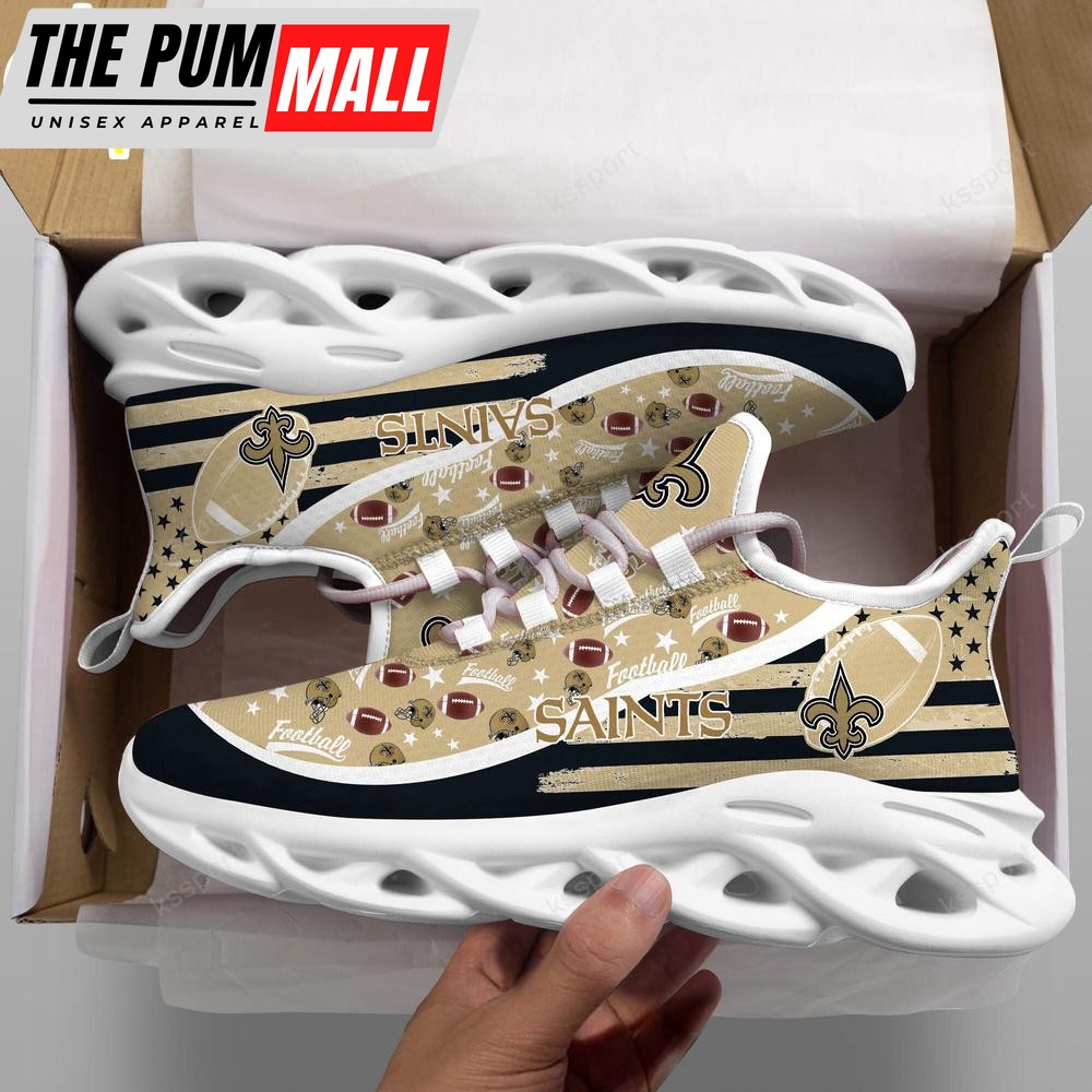 New Orleans Saints NFL Clunky Sport Max Soul Shoes New Design For Fans