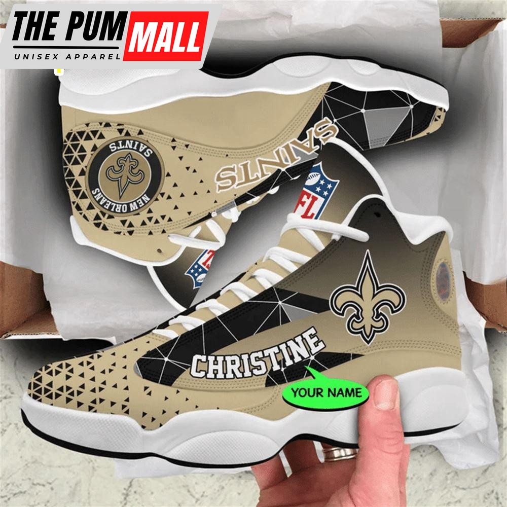 New Orleans Saints NFL Personalized Jordan 13 Shoes Gift For Fans Sport