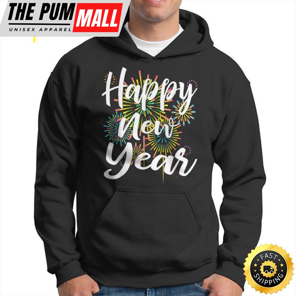New Years Eve Happy New Year 2025 Gift Fireworks Unisex Basic T-shirt