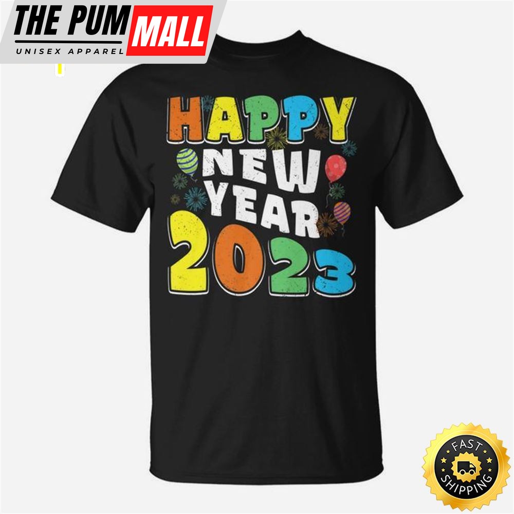 New Years Eve Party Supplies Kids Nye 2025 Happy New Year Unisex Basic T-shirt