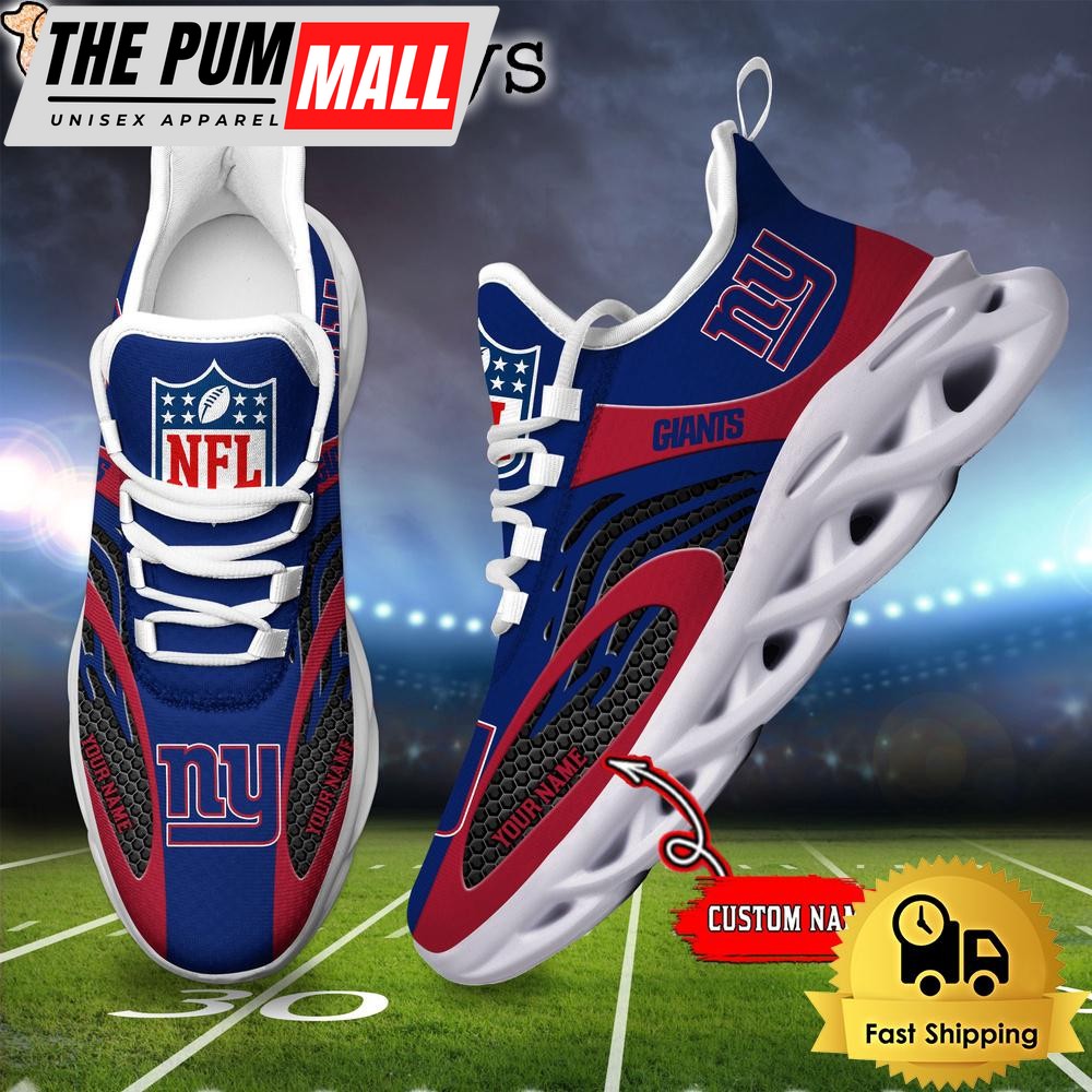 New York Giants Custom Max Soul Shoes