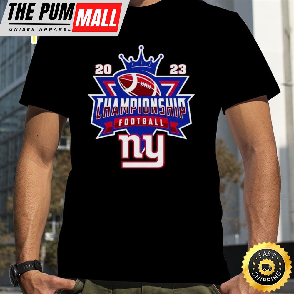New York Giants Football Nfl 2025 Championship Crown Logo Shirt