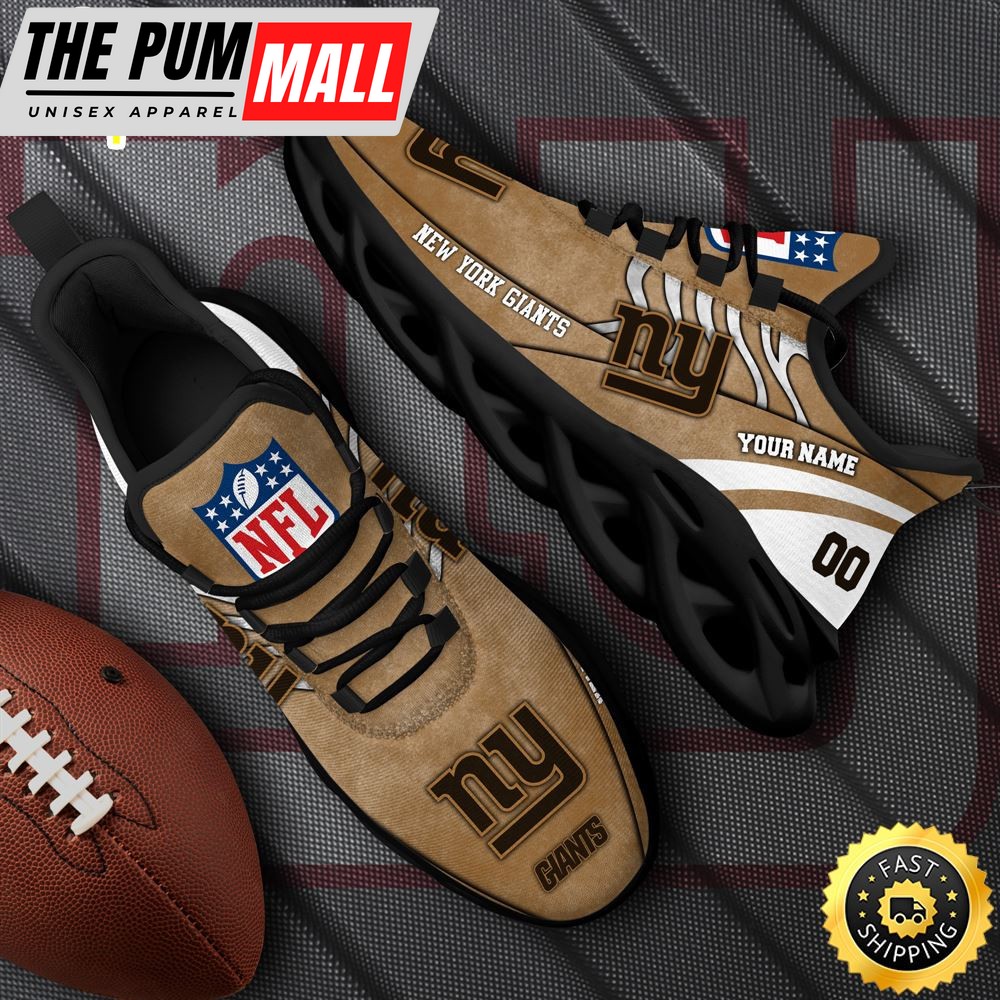 New York Giants NFL Clunky Shoes For Fans Custom Name And Number