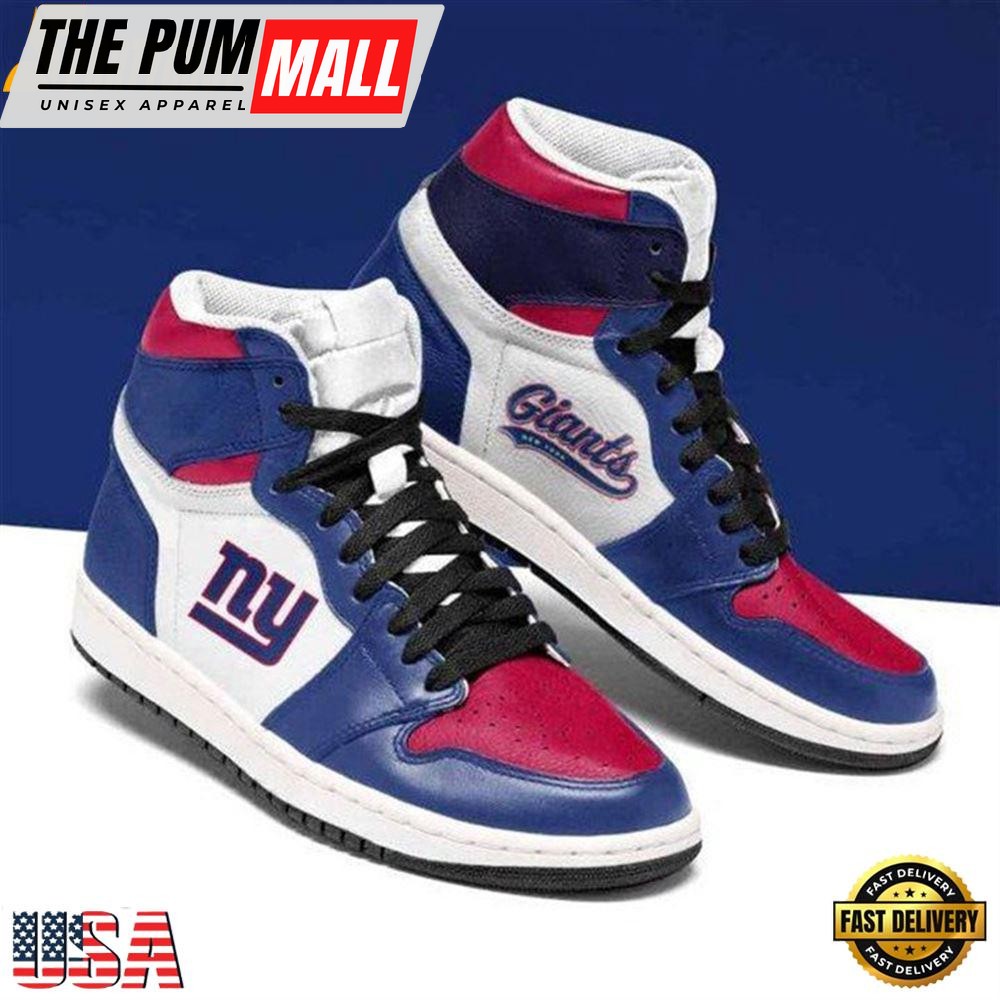 New York Giants Nfl Football Air Jd Sport Sneaker Boots Shoes For Men Women