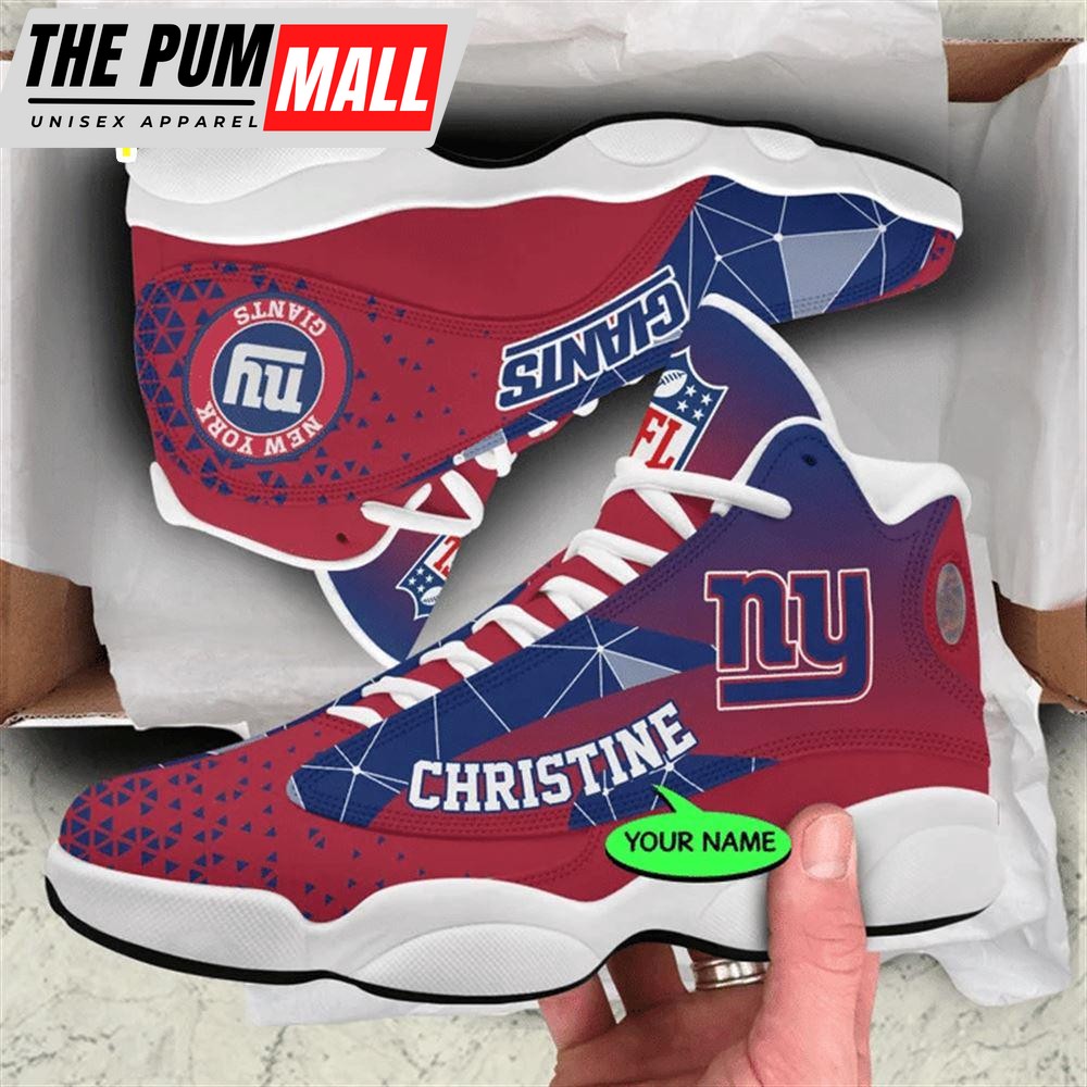 New York Giants NFL Personalized Jordan 13 Shoes Gift For Fans Sport
